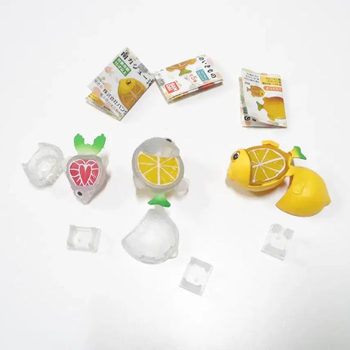 [BUNJANG] Japanese Gachapon Fruit Fish Figures Bundle Set / 일본가챠 과일물고기 생물가챠판매(일괄)