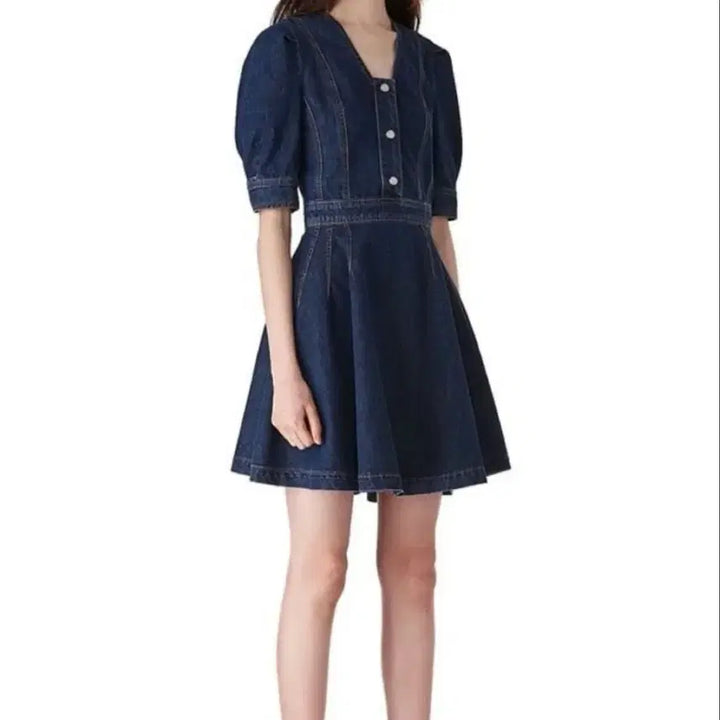 [BUNJANG] Lucky Chouette Denim Dress / 럭키슈에뜨 데님원피스