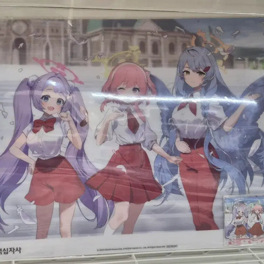 [BUNJANG] Blue Archive Red Cross Collaboration Poster &amp; Game Code / 블루아카이브 헌혈 콜라보 대한적십자가 포스터 및 게임코드