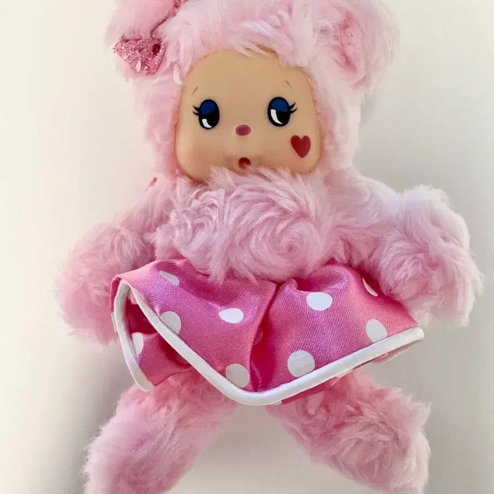 [BUNJANG] Monchhichi ChamCham Bear Pink Headband / 몬치치 챰챰베어 핑크 헤어밴드