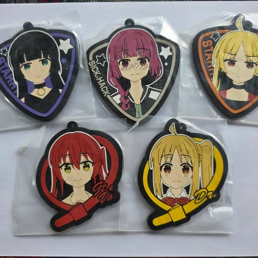 [BUNJANG] Bocchi the Rock! Ichiban Kuji Rubber Strap Coaster Official Goods (Kita, Nijika, Kikuri) / 덤스티커)봇치더락 코스터 러버 스트랩 공식 키타 니지카 키쿠리 이치방쿠지