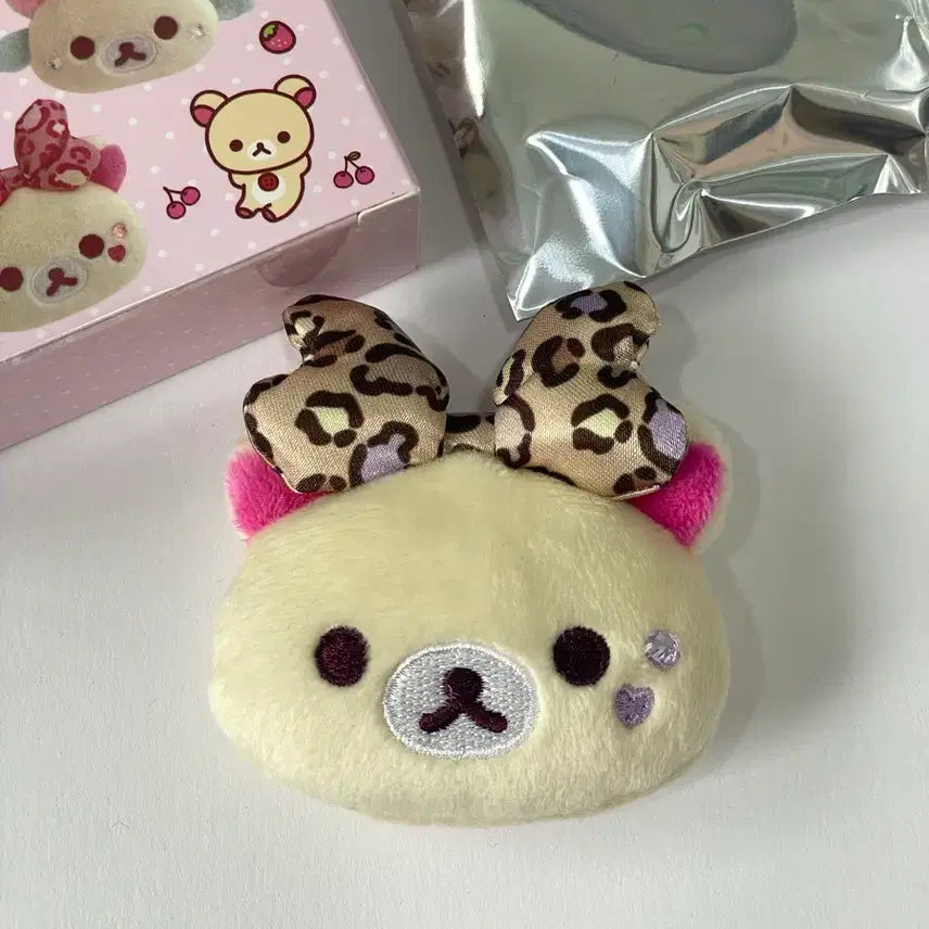 [BUNJANG] Rilakkuma Korilakkuma Leopard Plush Badge / 코리락쿠마 가득 인형뱃지 호피