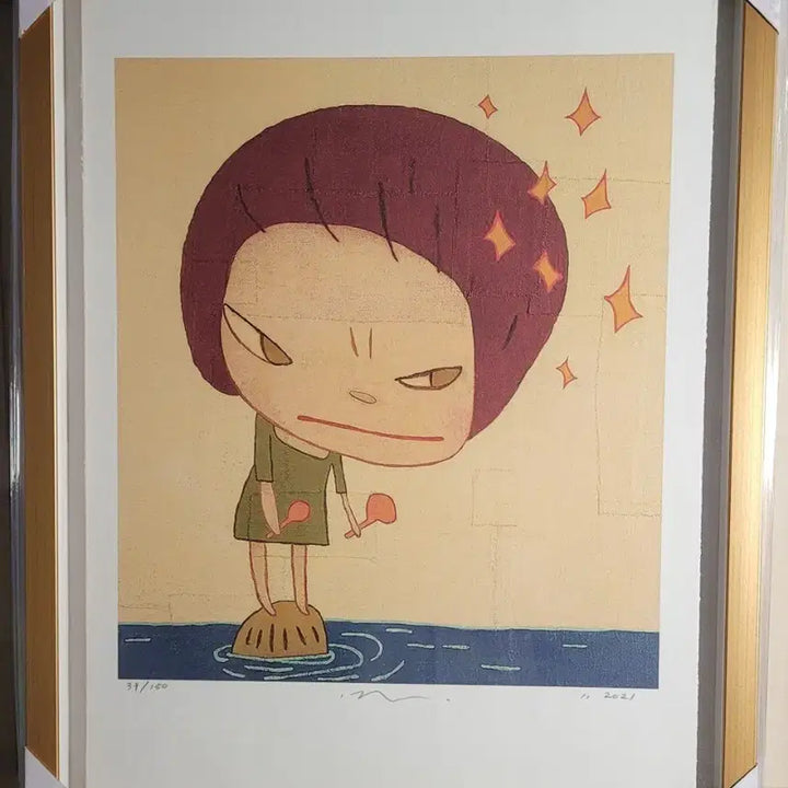 [BUNJANG] Yoshitomo Nara Edition Print Framed Art / 나라 요시토모 판화 에디션 그림액자