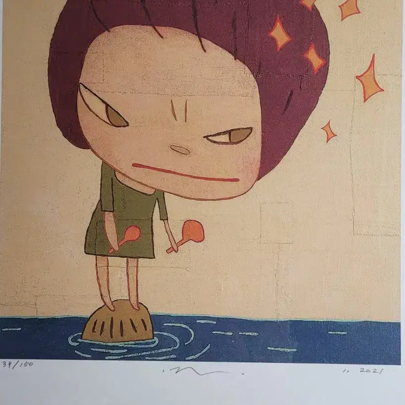 [BUNJANG] Yoshitomo Nara Edition Print Framed Art / 나라 요시토모 판화 에디션 그림액자