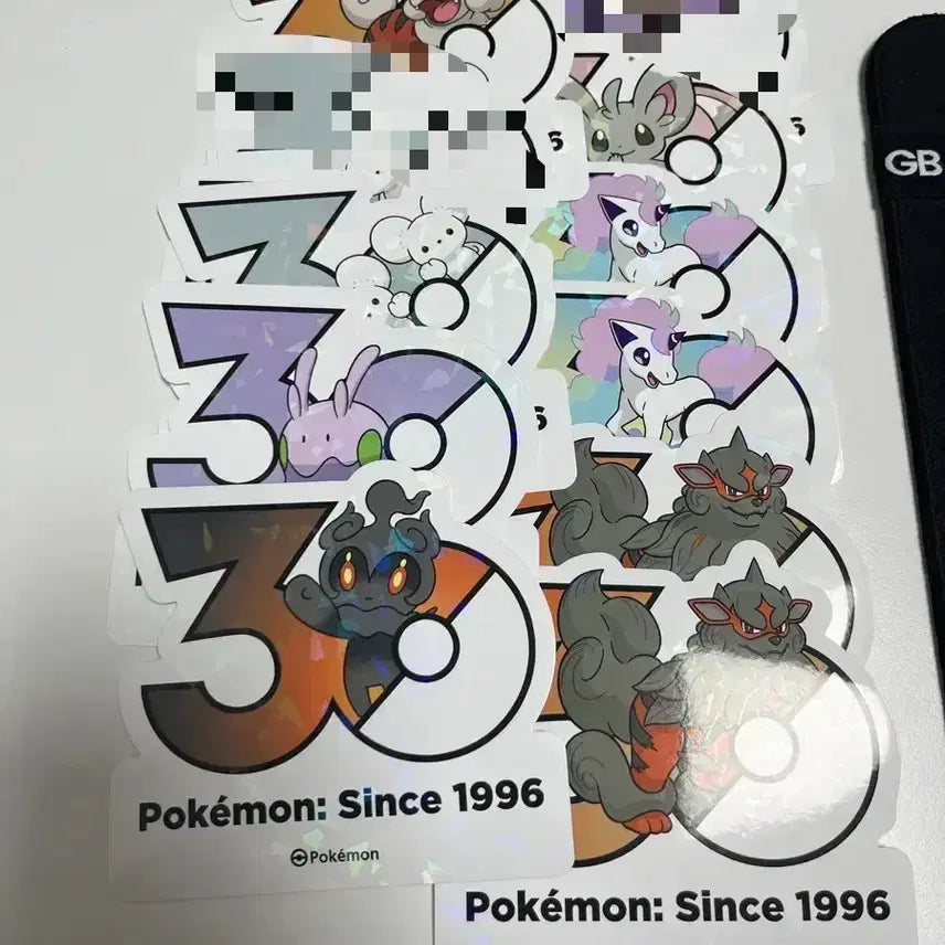 [BUNJANG] Pokemon 30th Anniversary Stickers (Individual) / 팔데아 우파, 치라미, 가디, 윈디, 두리쥐  [포켓몬 30주년 스티커]