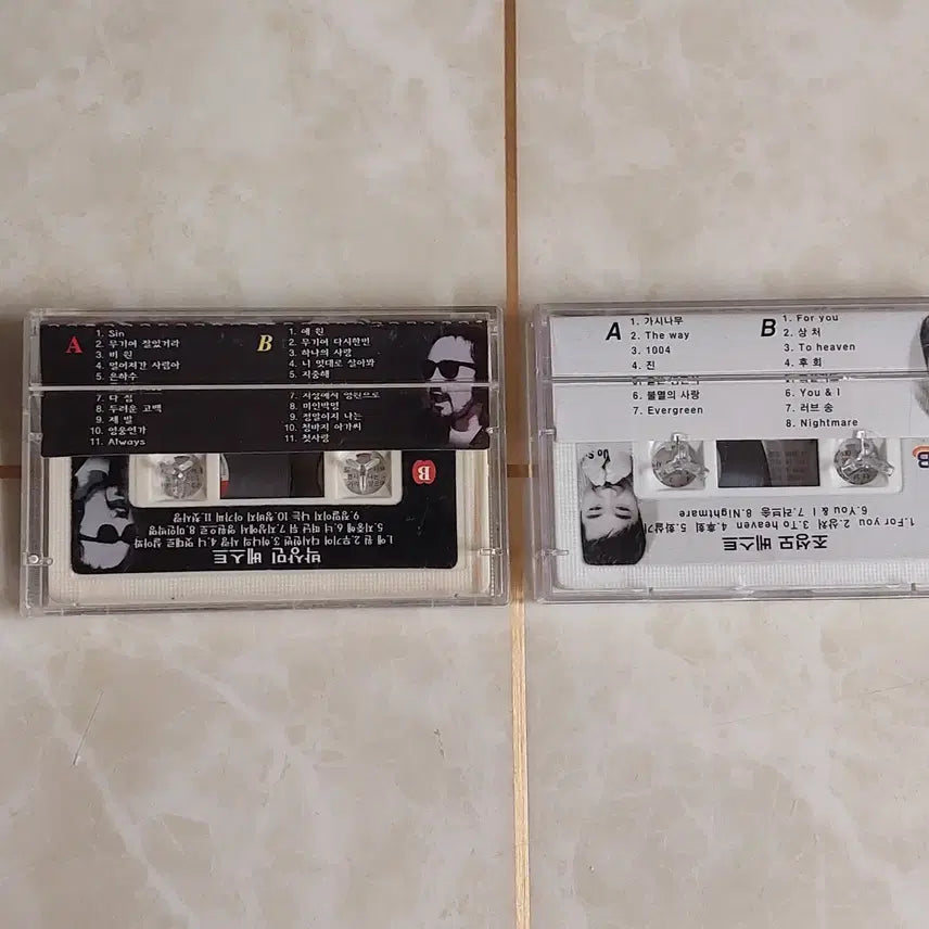 [BUNJANG] Jo Sung Mo &amp; Park Sang Min Best Hits Cassette Tape Album Set / 조성모, 박상민 베스트 2종 카세트테이프 음반 LP