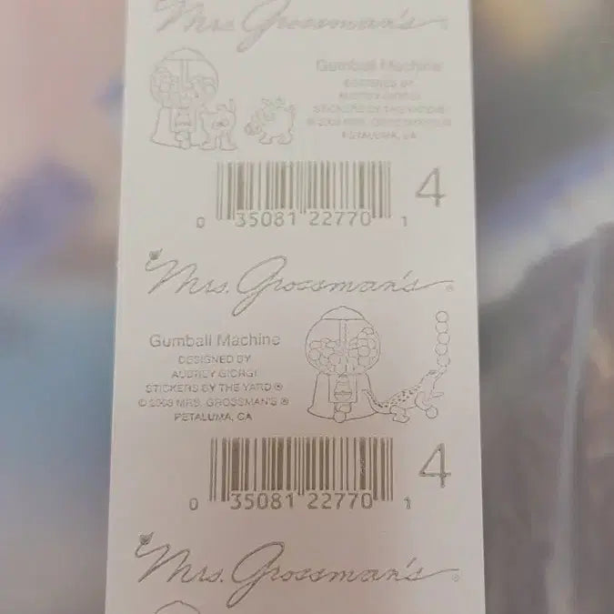 [BUNJANG] Mrs. Grossman Gumball Machine Sticker Set / 미세스그로스만/스티커/그로스만스티커/검볼머신