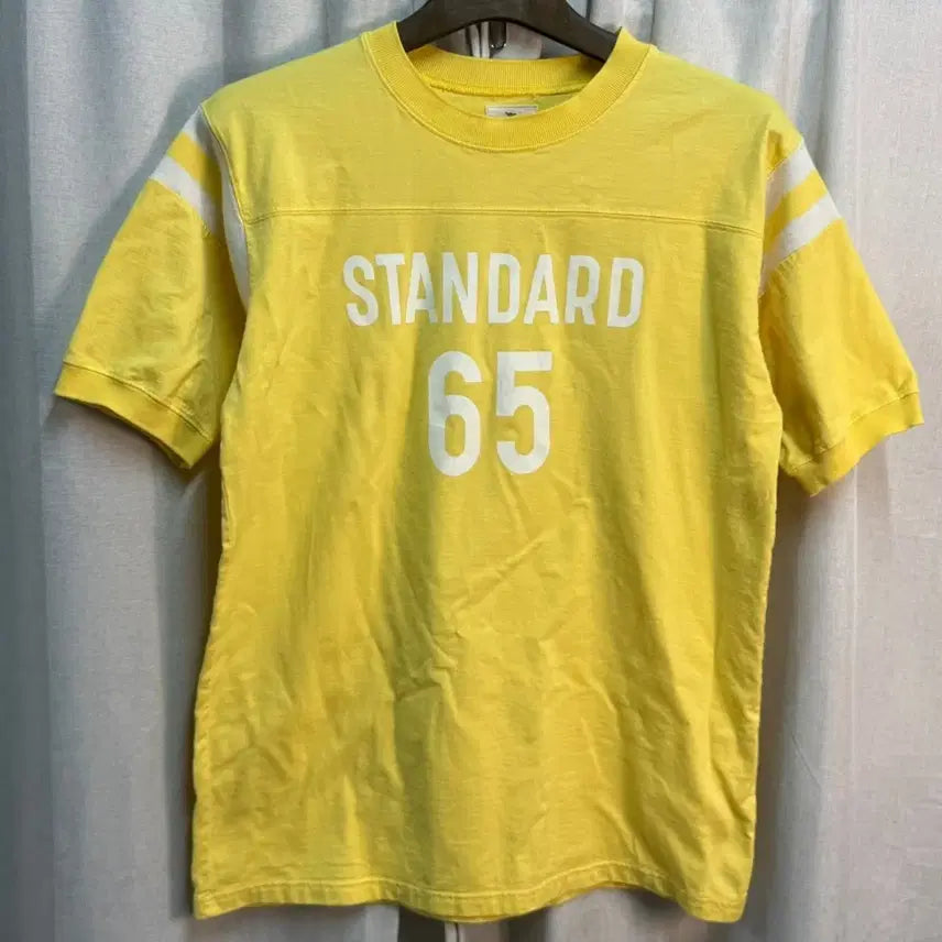[BUNJANG] Fortela STANDARD 65 Short Sleeve T-Shirt (Yellow, Size L) / [L] 한섬 포르텔라 STANDARD 65 반팔 티셔츠