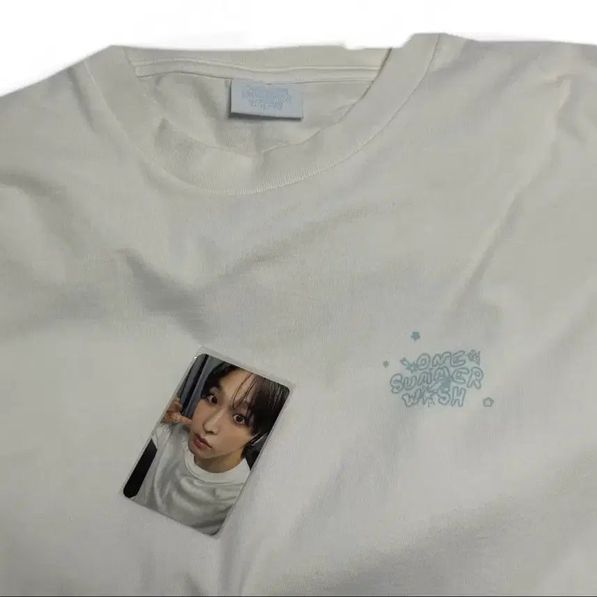 [BUNJANG] NCT WISH Summer Exhibition T-shirt + Riku Photocard Set / 엔시티위시 여름 전시회 md 티셔츠 + 리쿠 포카 세트