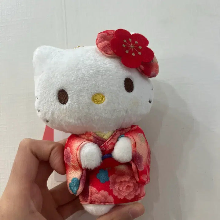[BUNJANG] Hello Kitty Kimono Lucky Bag Doll / 헬로키티 복주머니 기모노 인형
