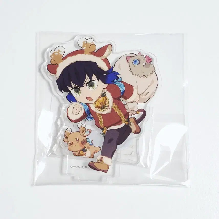 [BUNJANG] Demon Slayer Inosuke 2025 Christmas Acrylic Stand (Sealed) / 귀멸의 칼날 2025 크리스마스 이노스케 아크릴 스탠드 (미개봉)