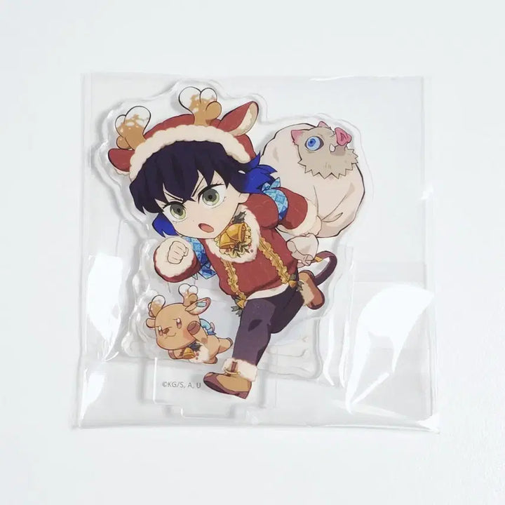 [BUNJANG] Demon Slayer Inosuke 2025 Christmas Acrylic Stand (Sealed) / 귀멸의 칼날 2025 크리스마스 이노스케 아크릴 스탠드 (미개봉)