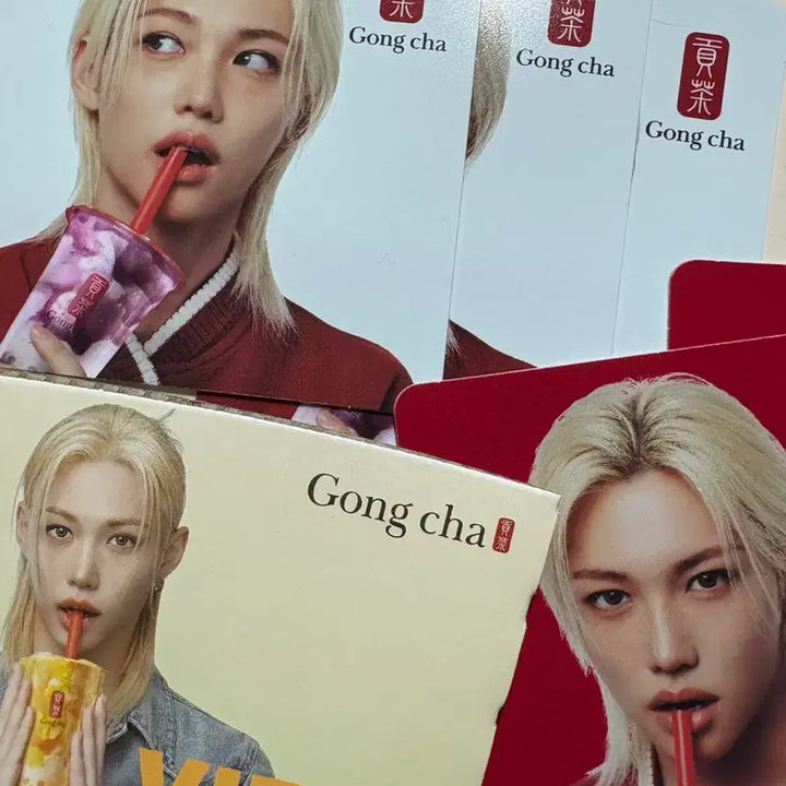 [BUNJANG] Stray Kids GONGCHA Felix Coaster Bundle Set / 일괄) 스트레이키즈 공차 필릭스 코스터 컵홀더
