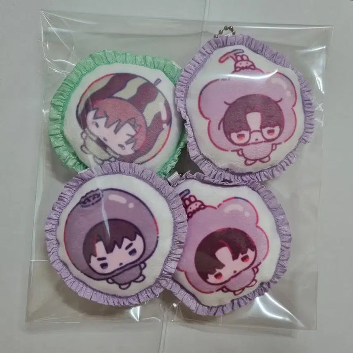 [BUNJANG] Gaedam Company Hyumoo 1 Team Fruit Cushion Keychain - Choi Yoowon, Kim Solum, Ryu Jaegwan / 괴담출근 현무1팀 과일 쿠션키링 최요원 김솔음 류재관