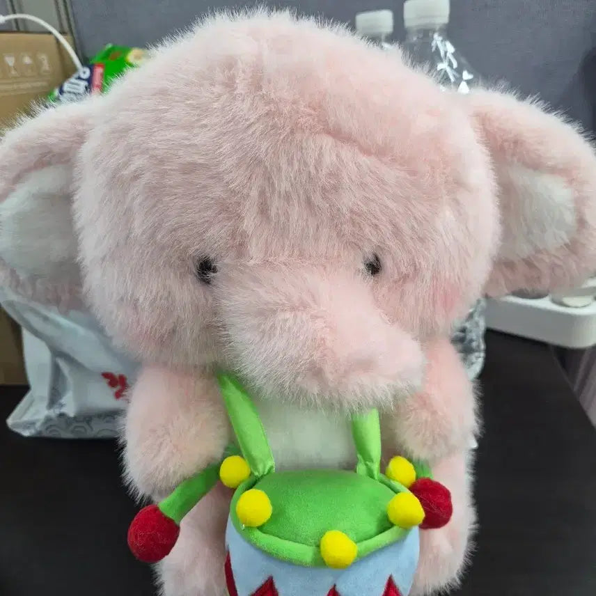 [BUNJANG] Pink Elephant Plush Toy / 핑크 코끼리 인형