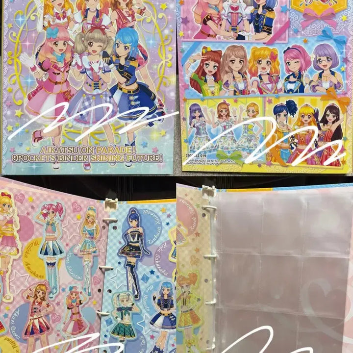 [BUNJANG] Aikatsu On Parade 9-Pocket Binder &amp; Ichigo Kanan Card Set / 오늘까지)아이카츠스타즈 온퍼레프레 아이돌카드 아크릴가챠 쿠지 이치고캔뱃지
