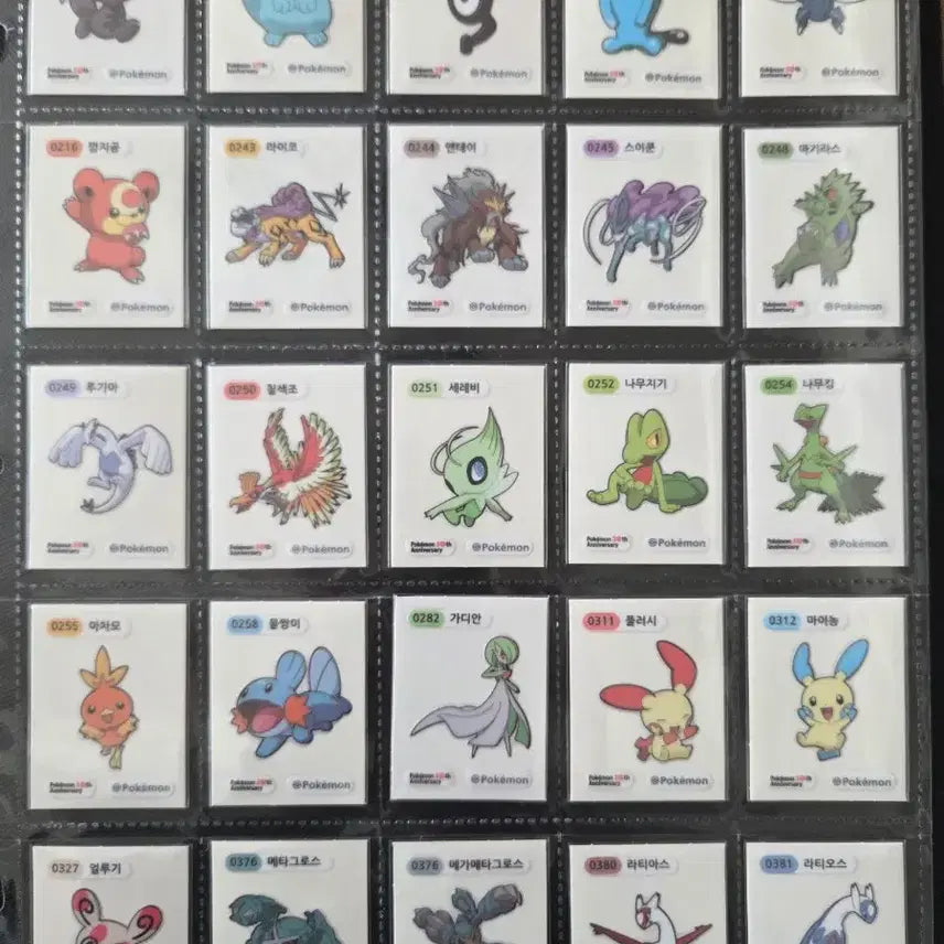 [BUNJANG] Pokemon 30th Anniversary Full Set Stickers / 포켓몬 띠부씰 시즌5 30주년 전종