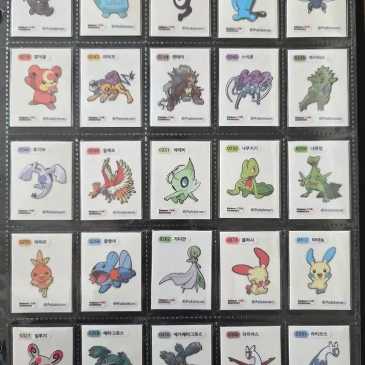 [BUNJANG] Pokemon 30th Anniversary Full Set Stickers / 포켓몬 띠부씰 시즌5 30주년 전종