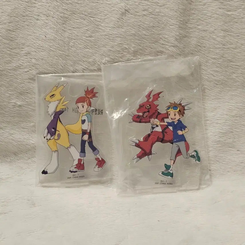 [BUNJANG] Digimon Tamers Ichiban Kuji Sena, Renamon, Min, Guilmon Acrylic Stand Set / 디지몬 테이머즈 이치방쿠지 세나 레나몬 유민 길몬 아크릴스탠드
