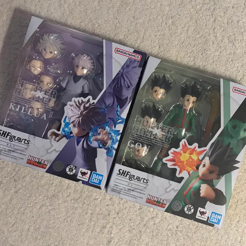 [BUNJANG] Hunter x Hunter Gon &amp; Killua S.H.Figuarts Figure Set / 헌터X헌터 곤 키르아 SHF 피규어