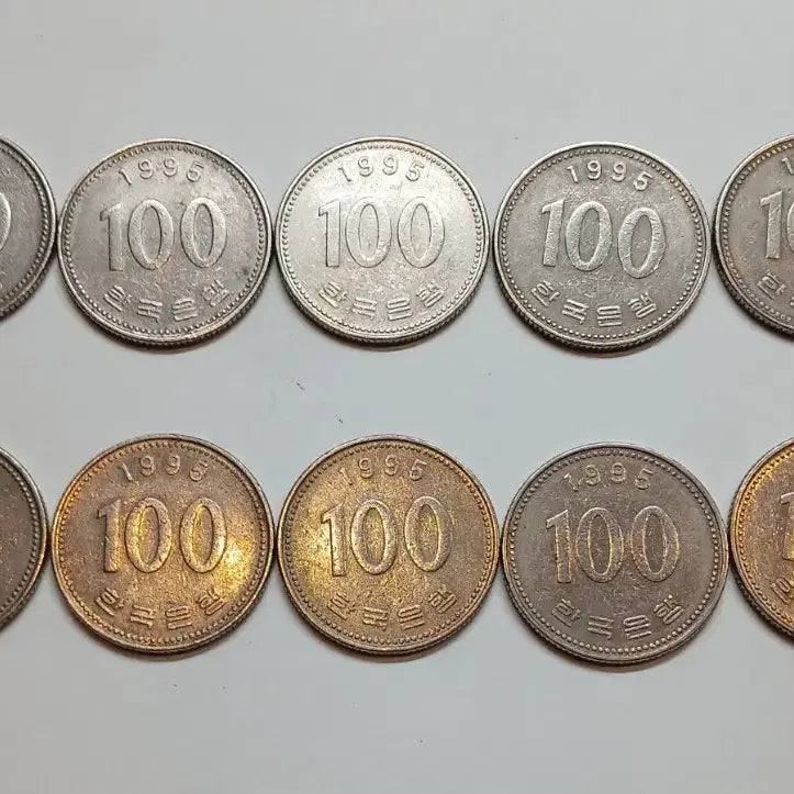 [BUNJANG] 1995 100 Won Coin Bundle Set (10 Coins) / 1995년 100원 10개 일괄