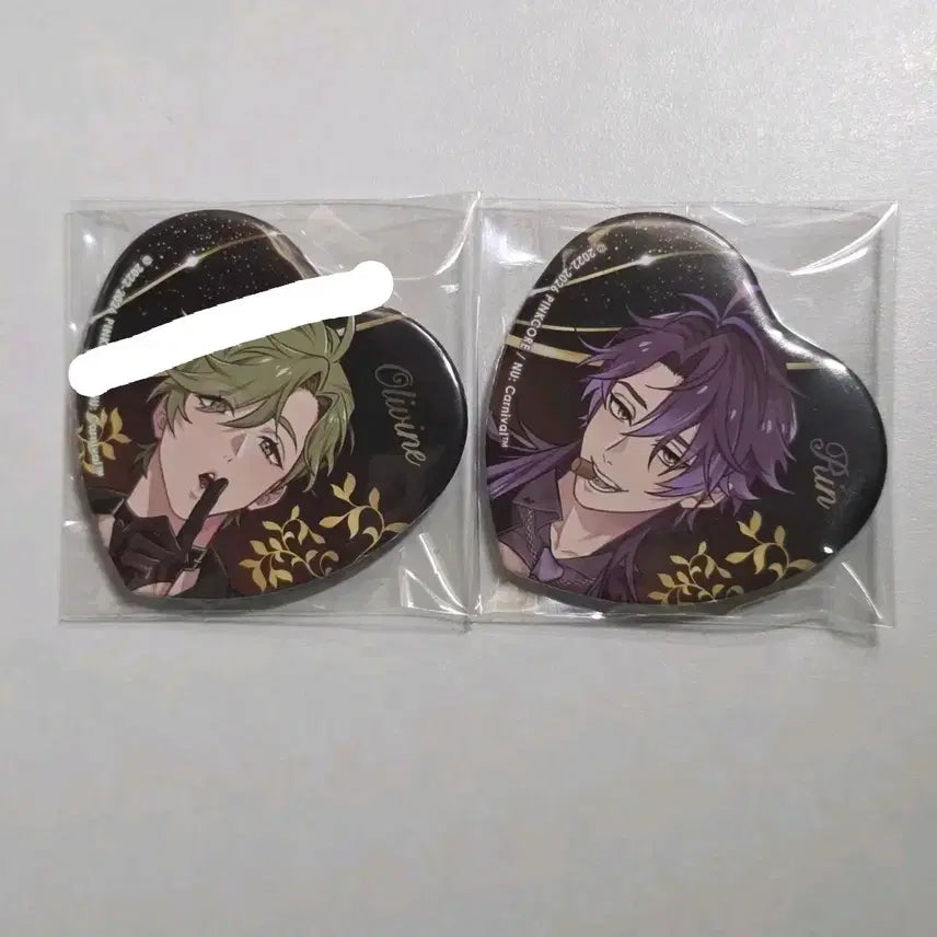 [BUNJANG] Nucarnival 4th Anniversary Collaboration Cafe Heart Can Badge / 누카니발 4주년 콜라보카페 하트캔뱃지 올리빈 린