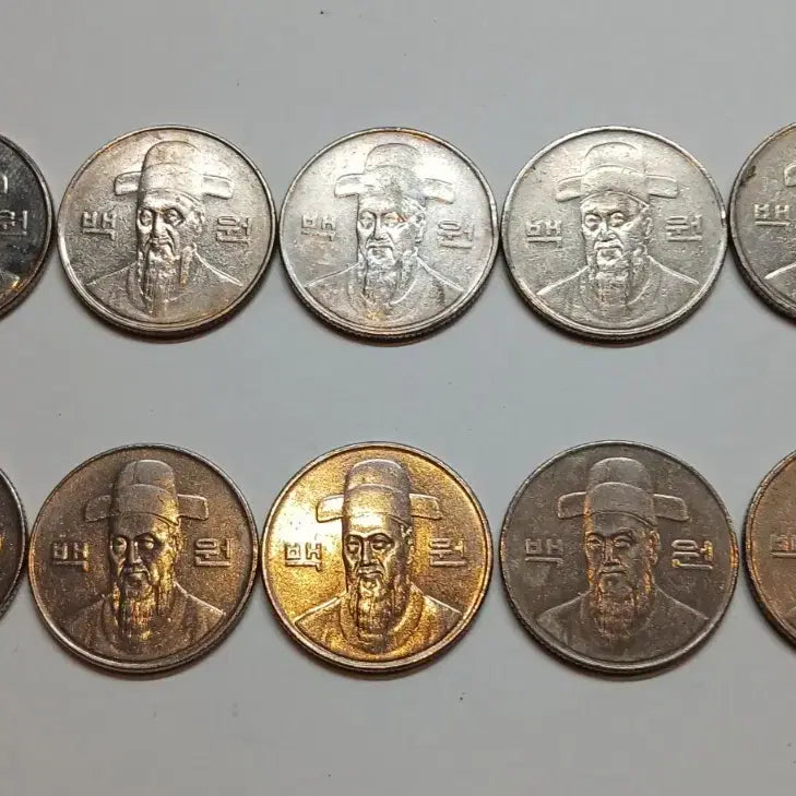[BUNJANG] 1997 100 Won Coin Bundle (10 pcs) / 1997년 100원 동전 10개 일괄