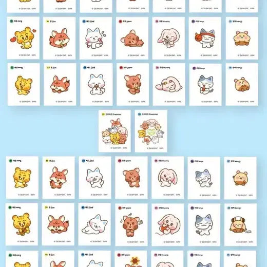 [BUNJANG] Roromelo Dreamiz Ttibbusil Sticker Set Sealed / 로로멜로 드리미즈 띠부씰 미개봉 판매해요