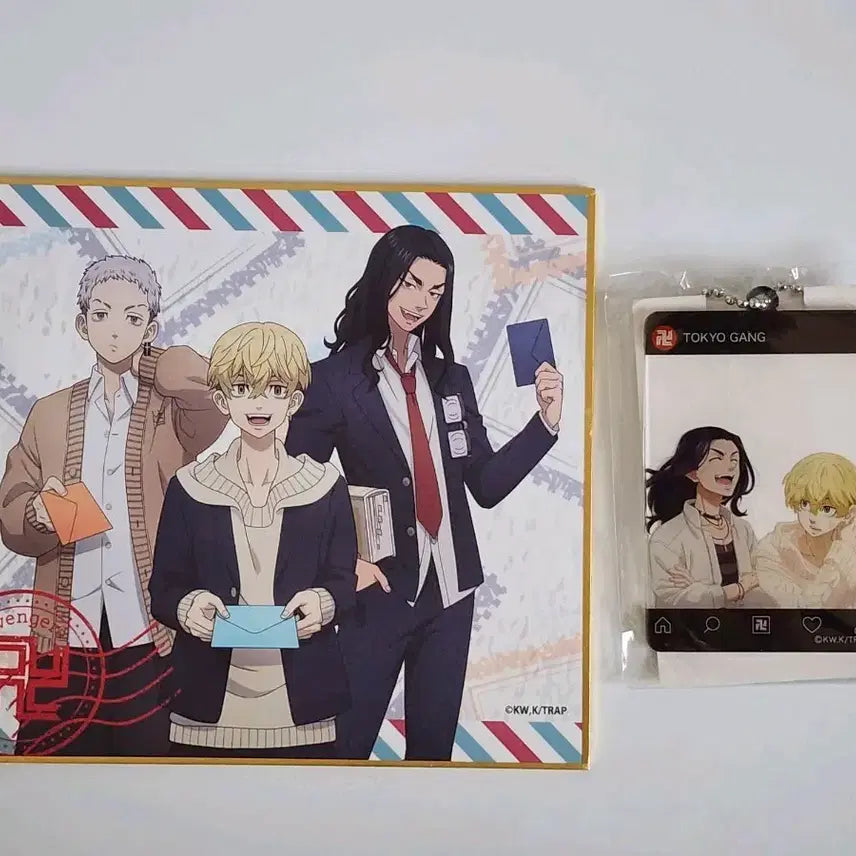 [BUNJANG] Tokyo Revengers Mitsuya, Baji Keisuke, Chifuyu Color Paper &amp; Acrylic Keychain Bundle Set / 일괄) 도쿄 리벤저스 미츠야 바지케이스케 치후유 색지 아크릴 키링 도리벤