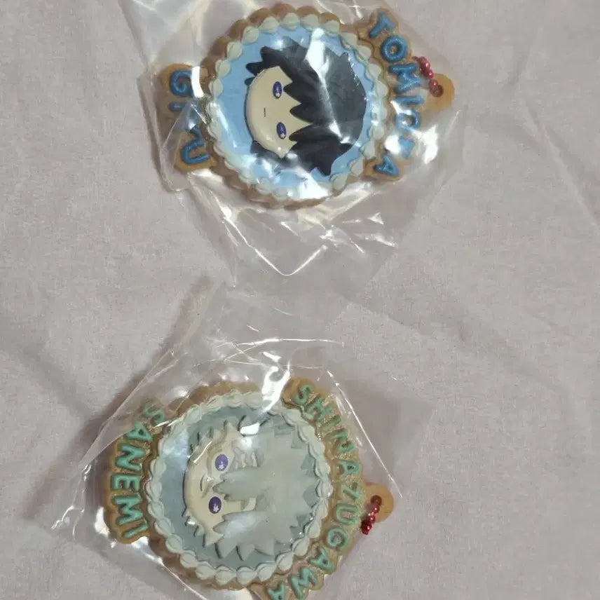 [BUNJANG] Demon Slayer: Kimetsu no Yaiba Cookie Charm Acrylic Keychain - Giyu &amp; Sanemi Bundle Set / 귀멸의 칼날 쿠키참 아이싱 가챠 기유, 사네미 일괄판매