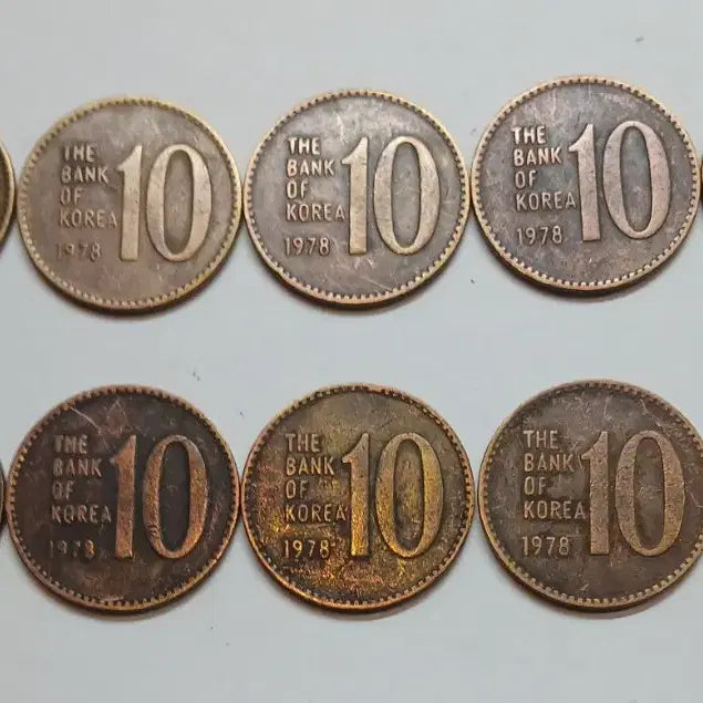 [BUNJANG] 1978 10 Won Coin Bundle (10 pcs) / 1978년 10원 10개 일괄