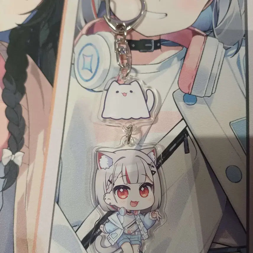 [BUNJANG] Stellive Mashiro Spring Date 2-Tier Keyring / 스텔라이브 봄빛데이트 2단키링 마시로