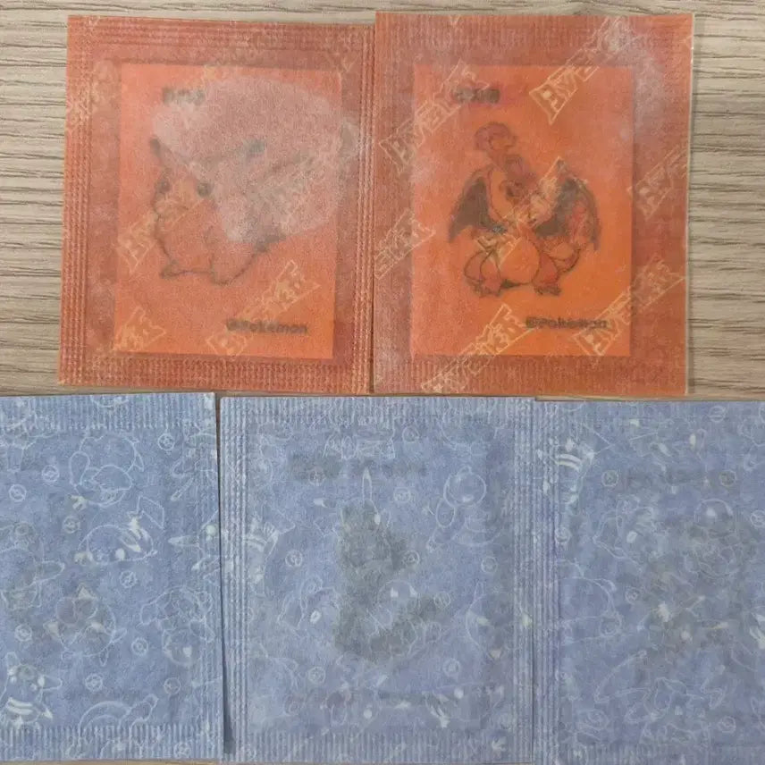 [BUNJANG] Pokemon Bread Sticker Set (Mewtwo, Charizard, Pikachu, Black Rayquaza, Arceus) / 포켓몬빵 띠부씰 뮤츠,리자몽,피카츄,검은레쿠쟈,아르세우스