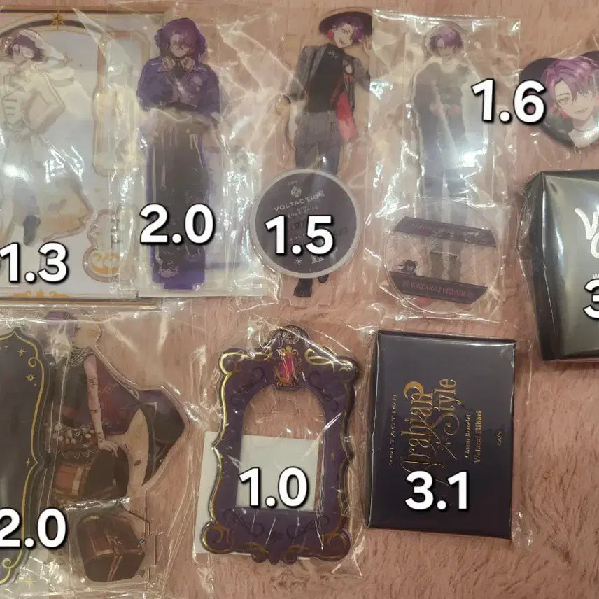 [BUNJANG] Watarai Hibari Niji-sanji Acrylic Stands &amp; Goods / 와타라이 히바리 굿즈 양도