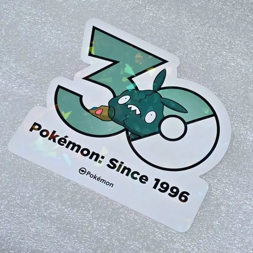[BUNJANG] Pokemon 30th Anniversary Logo Sticker / 포켓몬 30주년 로고 스티커 깨봉이