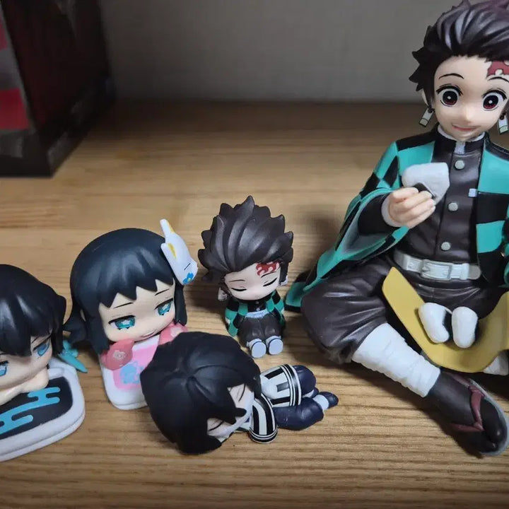 [BUNJANG] Demon Slayer Tanjiro &amp; Muichiro Onemutan Figure Set / [마지막할인] 귀멸의칼날 탄지로 피규어 굿즈  피규어 주먹밥초코노세
