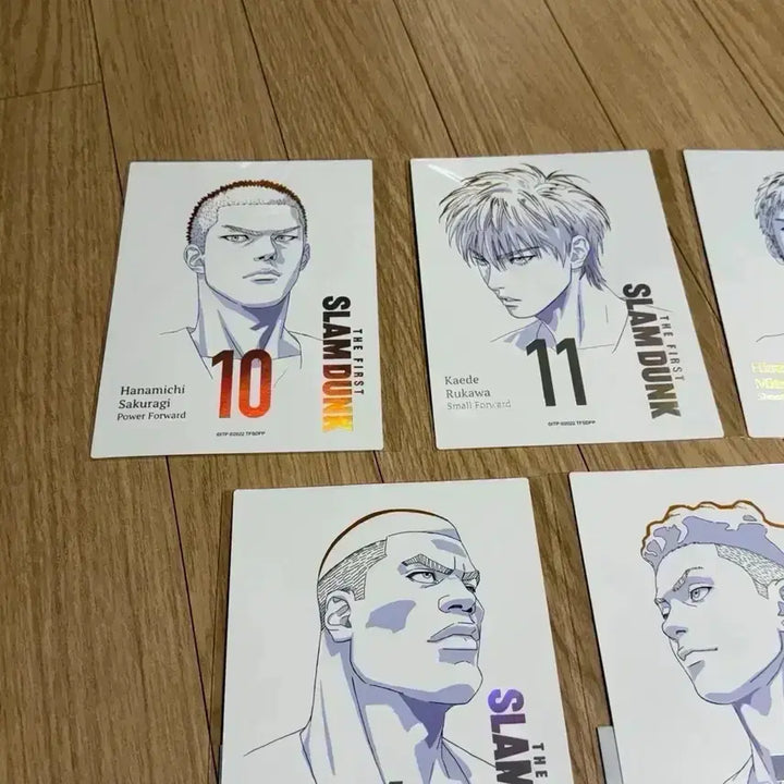 [BUNJANG] Slam Dunk Hologram Card Set - Taewoong, Baekho, Taesup, Chisu, Daeman / [5종일괄]슬램덩크 홀로그램카드 서태웅강백호송태섭채치수정대만 포카 포스터