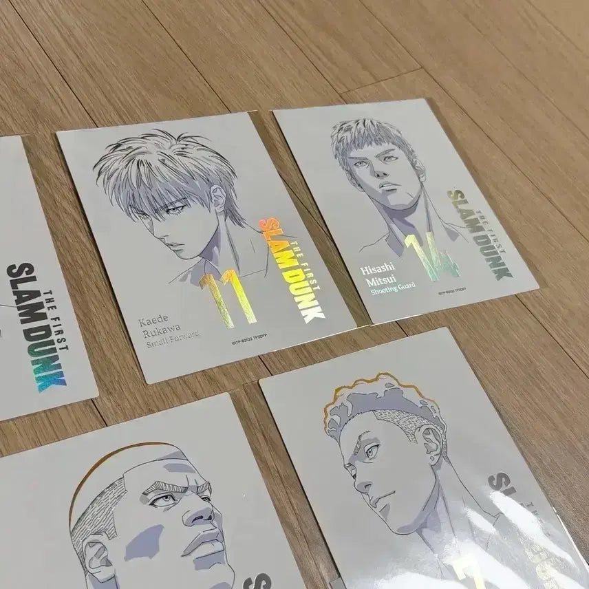 [BUNJANG] Slam Dunk Hologram Card Set - Taewoong, Baekho, Taesup, Chisu, Daeman / [5종일괄]슬램덩크 홀로그램카드 서태웅강백호송태섭채치수정대만 포카 포스터