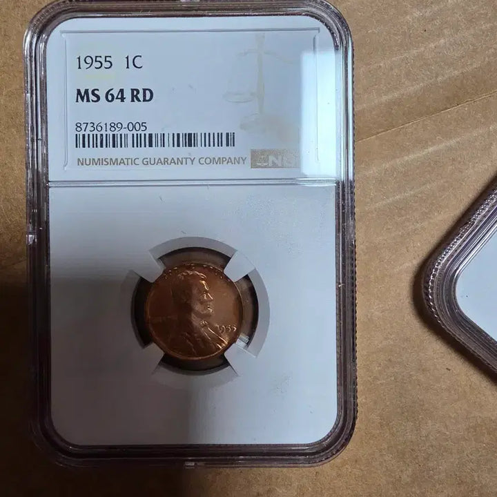 [BUNJANG] 1955 Lincoln Wheat Cent Coin (MS65 RD) / 1955년MS65 D