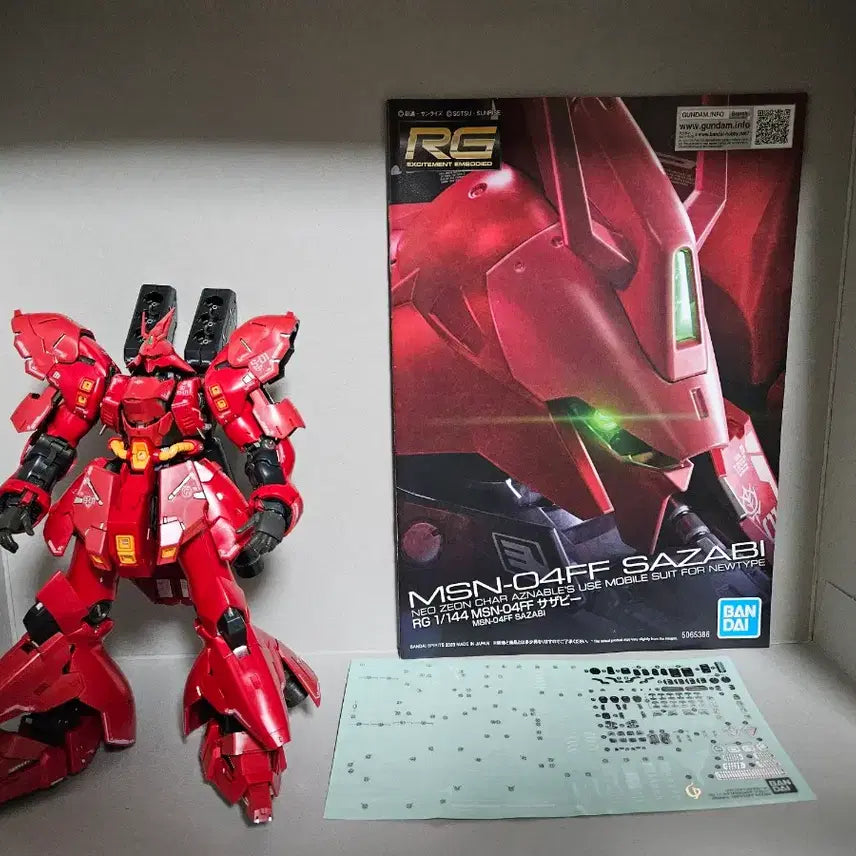 [BUNJANG] RG MSN-04FF Sazabi Ver. Ka [SIDE-F Limited Edition] Assembled Model Kit / RG MSN-04FF 후쿠오카 사자비 [SIDE-F 한정] 조립제품 판매