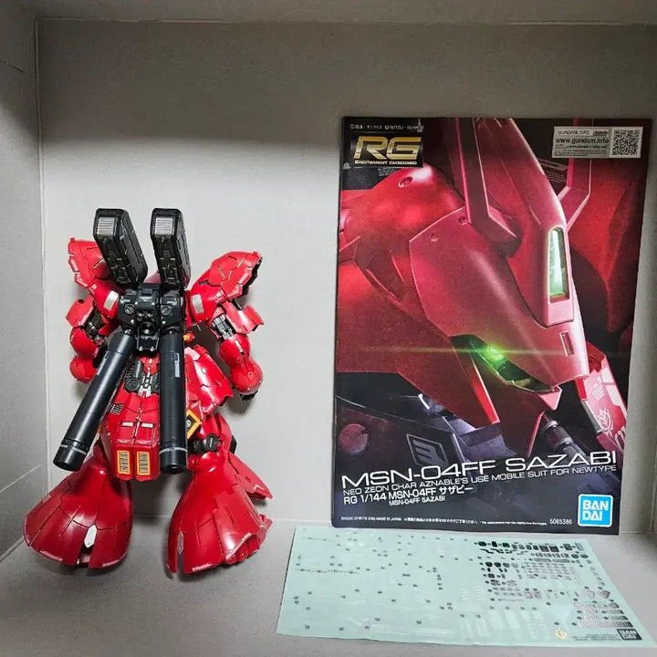 [BUNJANG] RG MSN-04FF Sazabi Ver. Ka [SIDE-F Limited Edition] Assembled Model Kit / RG MSN-04FF 후쿠오카 사자비 [SIDE-F 한정] 조립제품 판매