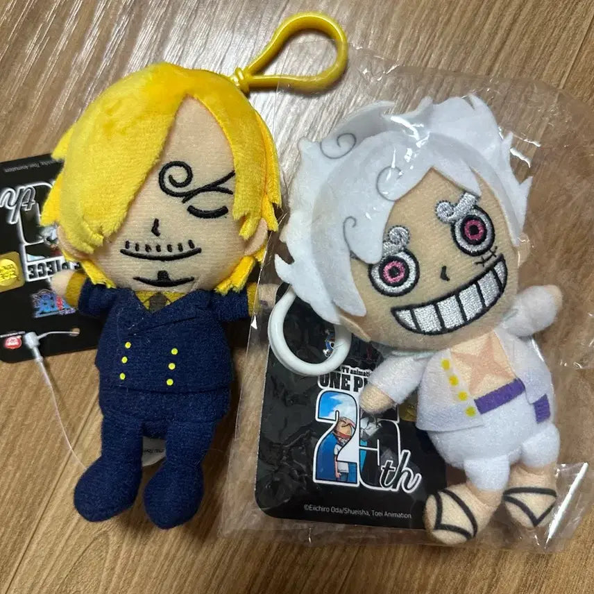 [BUNJANG] One Piece Nika Luffy &amp; Sanji Plush Doll Bundle Set / 일괄) 원피스 니카 루피 상디 누이 인형 일괄