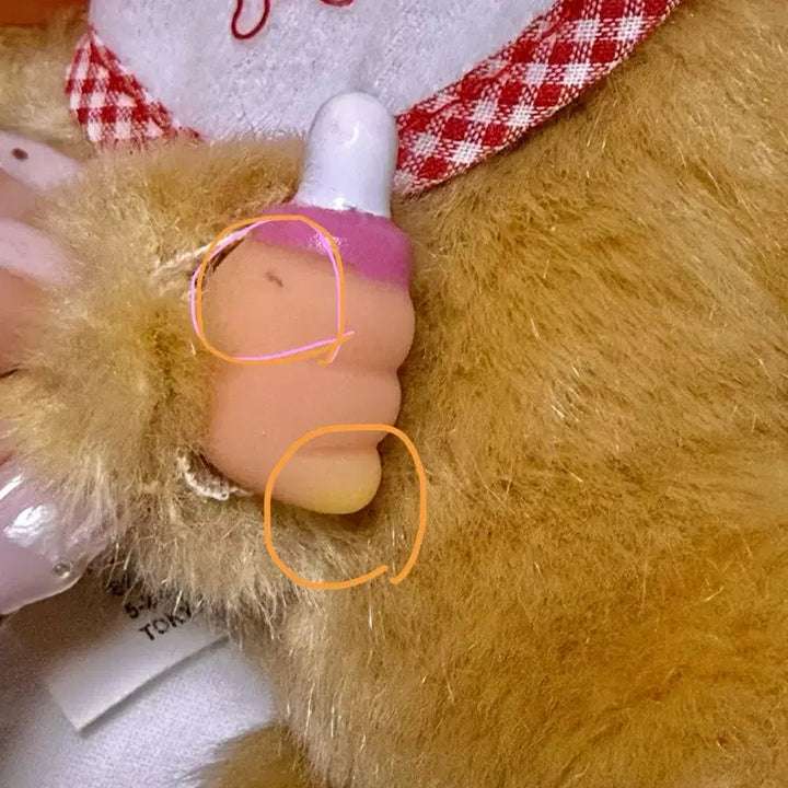 [BUNJANG] Monchhichi Girl Gold Braided Hair S Size Doll / 몬치치걸 골드 S 양갈래