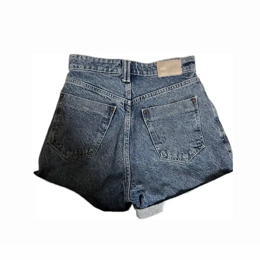 [BUNJANG] Zara High Waisted Denim Shorts / 자라 데님 쇼츠 핫팬츠 청반바지 리바이스