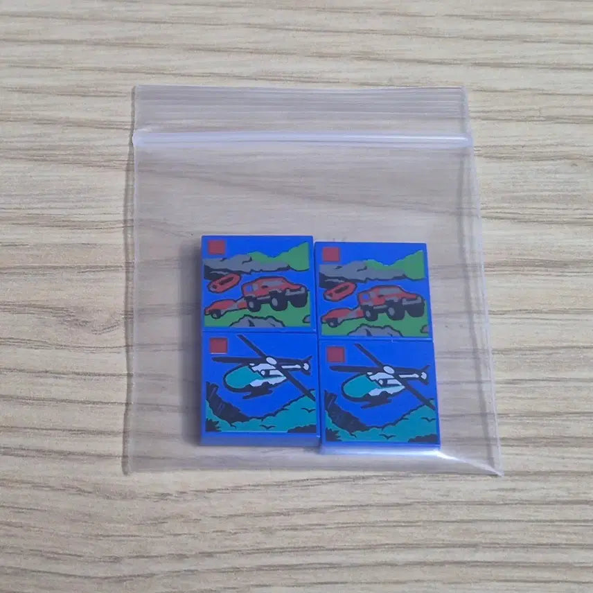 [BUNJANG] LEGO Printing Tiles 4-Piece Bundle Set / 레고 프린팅 타일 4개 일괄