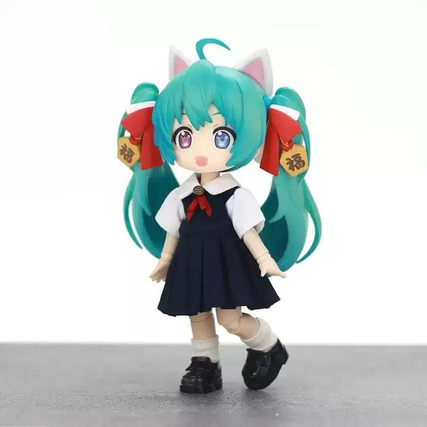 [BUNJANG] Hatsune Miku Cat Ear Twin Tail Figure (Approx. 13cm) / 하츠네 미쿠 피규어 약 13cm
