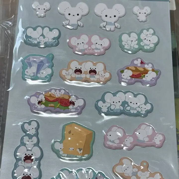 [BUNJANG] Wakka de Ikka Dorijji Familliji Embossed Sticker and Masking Tape Bundle Set / wakka de ikka 두리쥐 파밀리쥐 볼록스티커 마스킹테이프 일괄