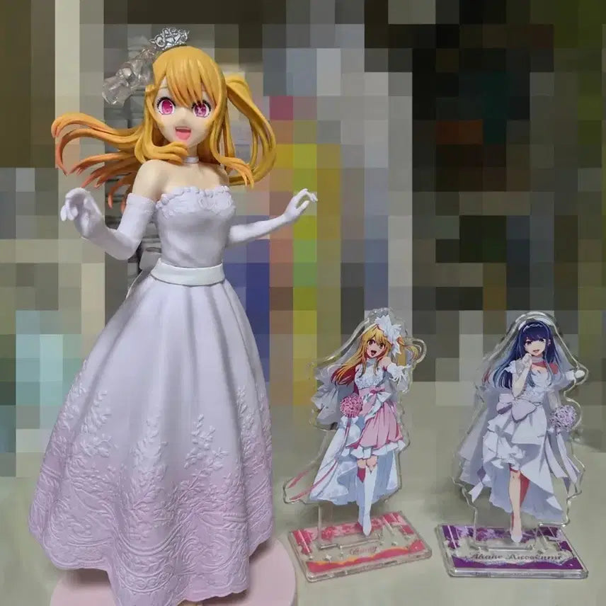 [BUNJANG] Oshi no Ko Hoshino Ruby Figure &amp; Acrylic Stands Bundle Set / 최애의 아이 호시노 루비 피규어 쿠지 아크릴