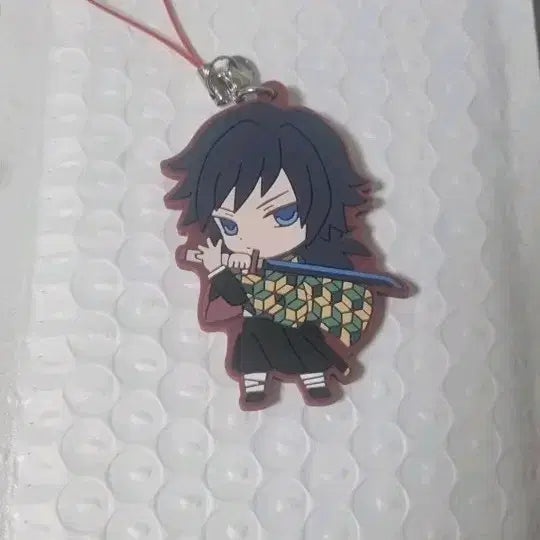 [BUNJANG] Demon Slayer Tomioka Giyu Rubber Keychain / 귀멸의 칼날 토미오카 기유 고무키링
