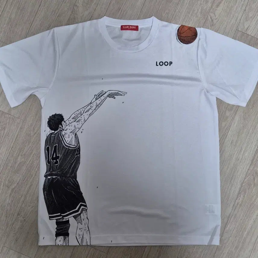 [BUNJANG] Slam Dunk Hisashi Mitsui Loop T-Shirt (L) / 슬램덩크 슬덩 LOOP 정대만 미츠이 히사시 반팔 티셔츠 L
